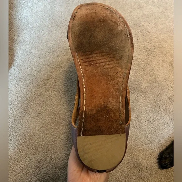 BED STU Soto Sandals in Purple Rustic Leather Size - Picture 6 of 6
